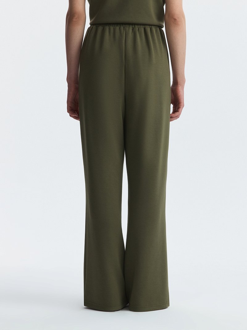 Трикотажные брюки на кулиске