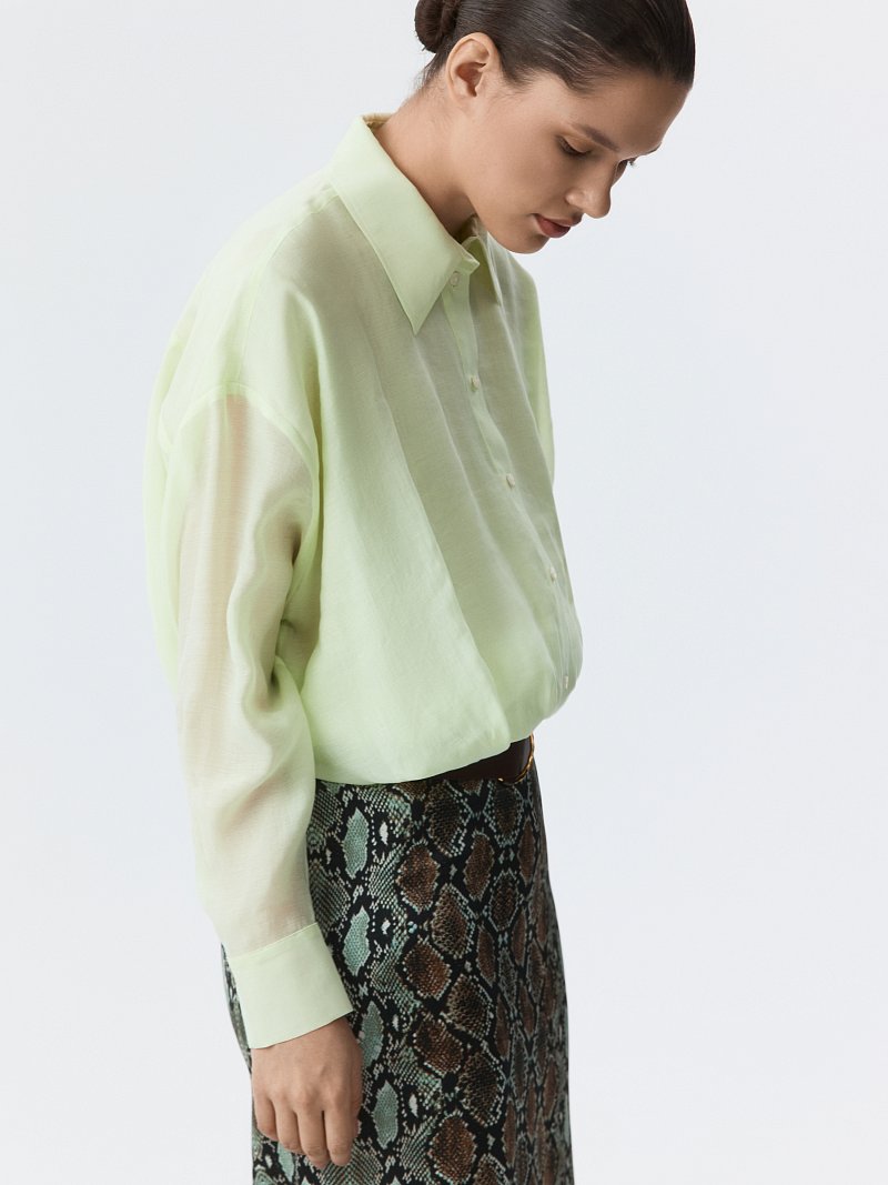 Укороченная блуза из лиоцелла (Р158)