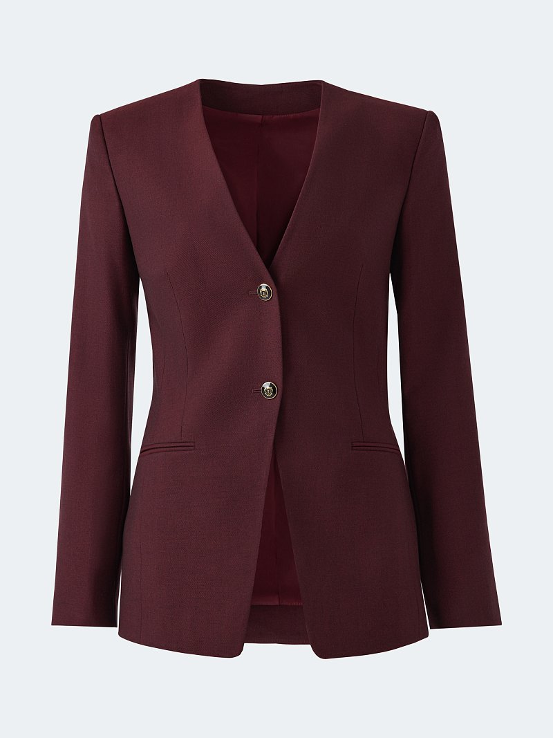 Приталенный жакет с шерстью (Р158)