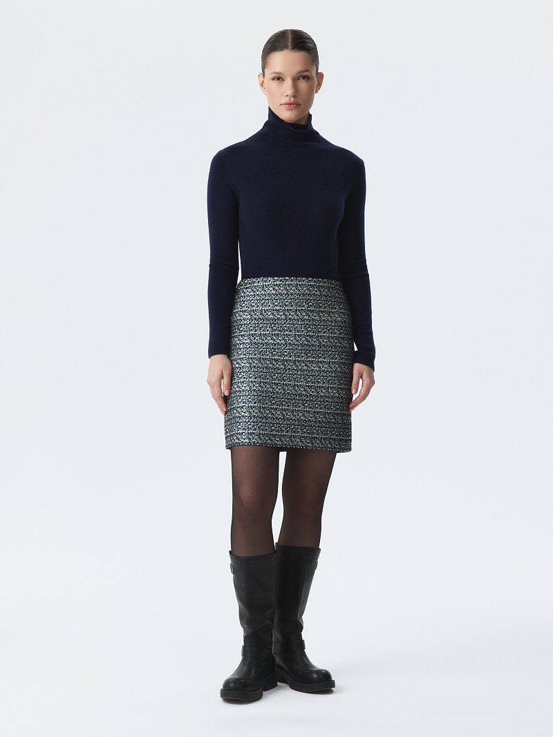 Мини-юбка из твида