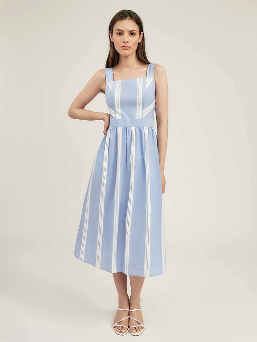 Сарафан из хлопка в полоску: фото №3