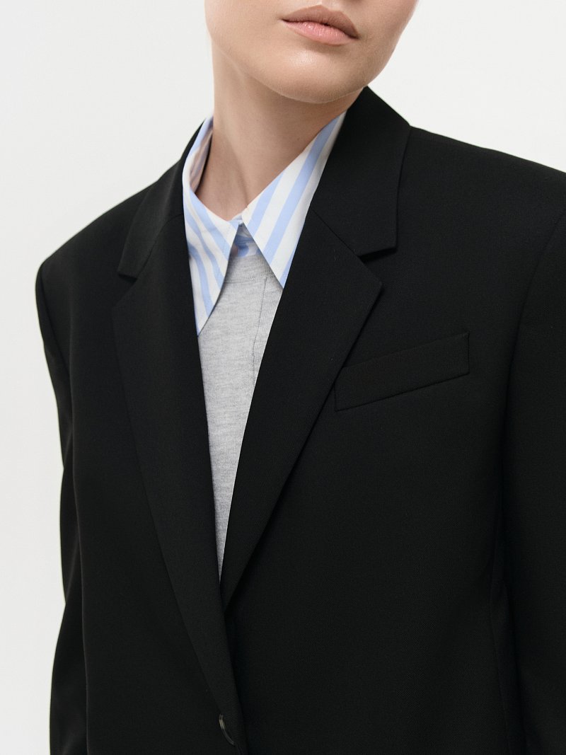 Прямой жакет оверсайз