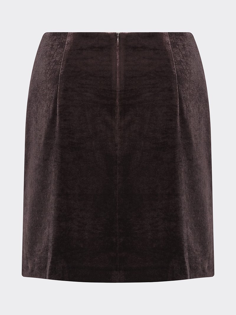Мини-юбка из бархата
