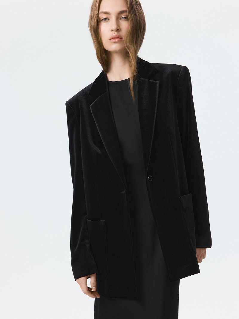 Жакет из бархата