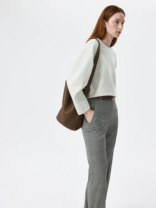 Зауженные брюки в клетку: фото №2