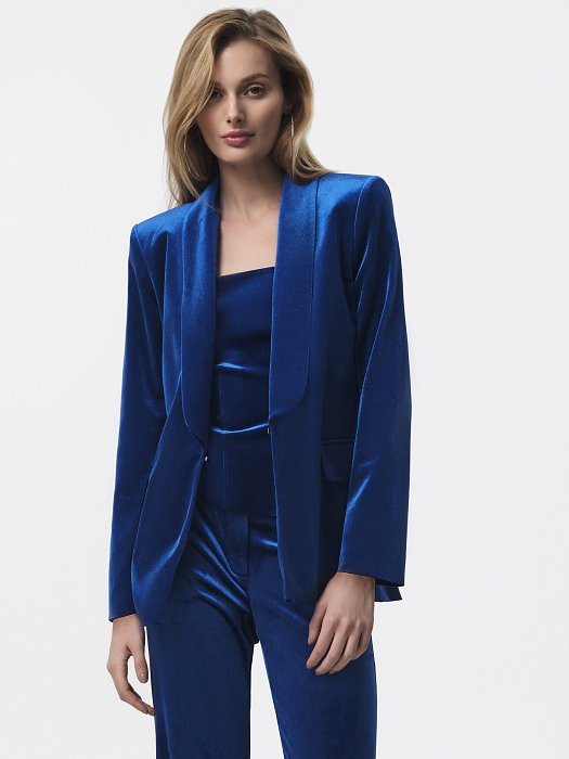 Жакет из бархатной ткани: фото №2