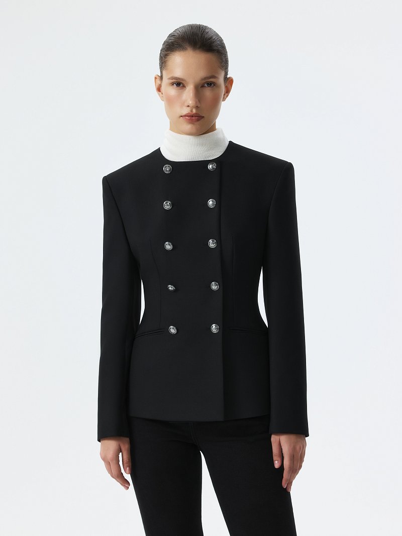 Жакет с круглым вырезом