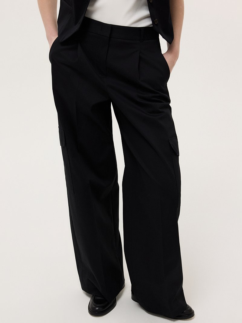 Брюки-карго из хлопка