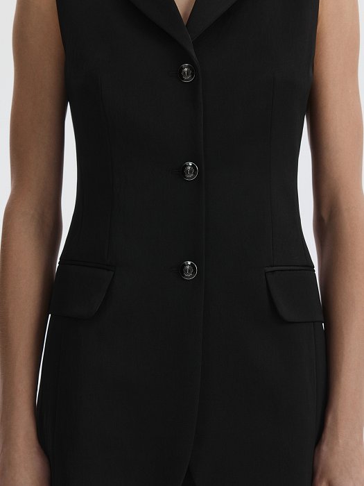 Атласный удлиненный жилет: фото №4
