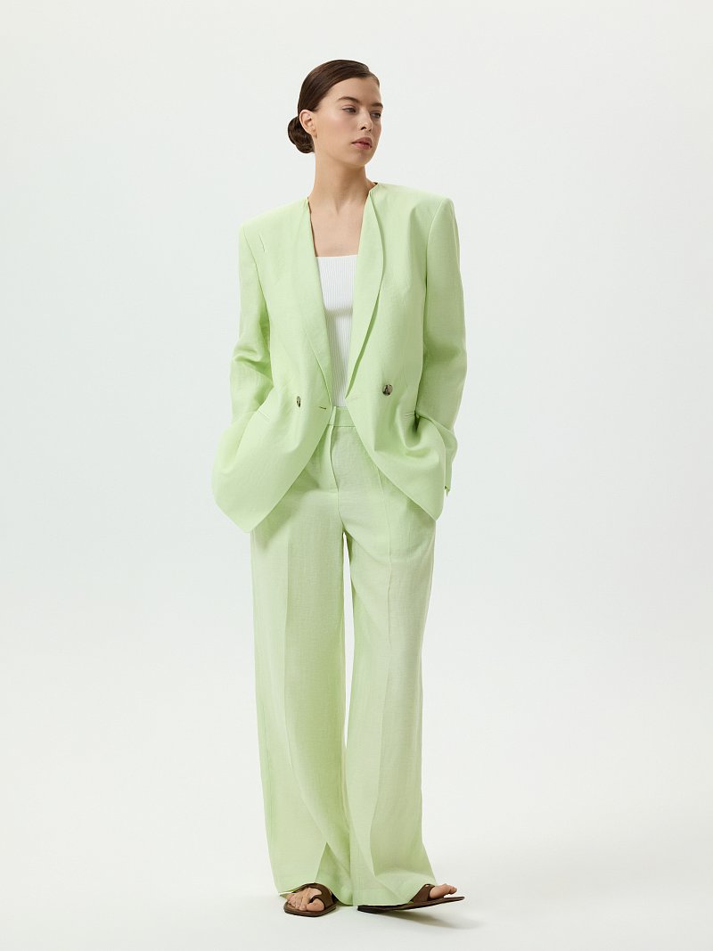 Жакет из конопляной ткани