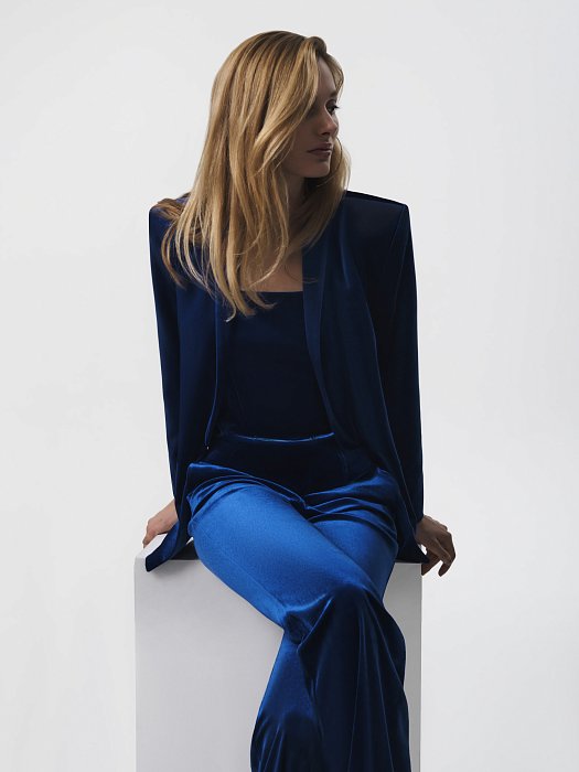 Жакет из бархатной ткани: фото №8