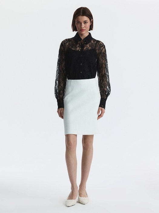 Юбка-трапеция из твида: фото №2