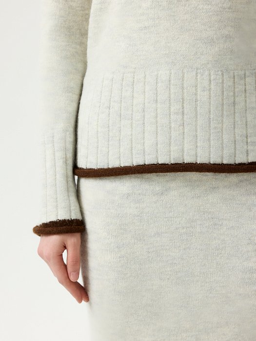 Вязаный джемпер с шерстью: фото №5