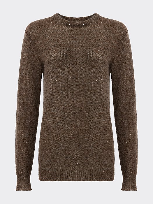 Джемпер с мохером и пайетками: фото №8