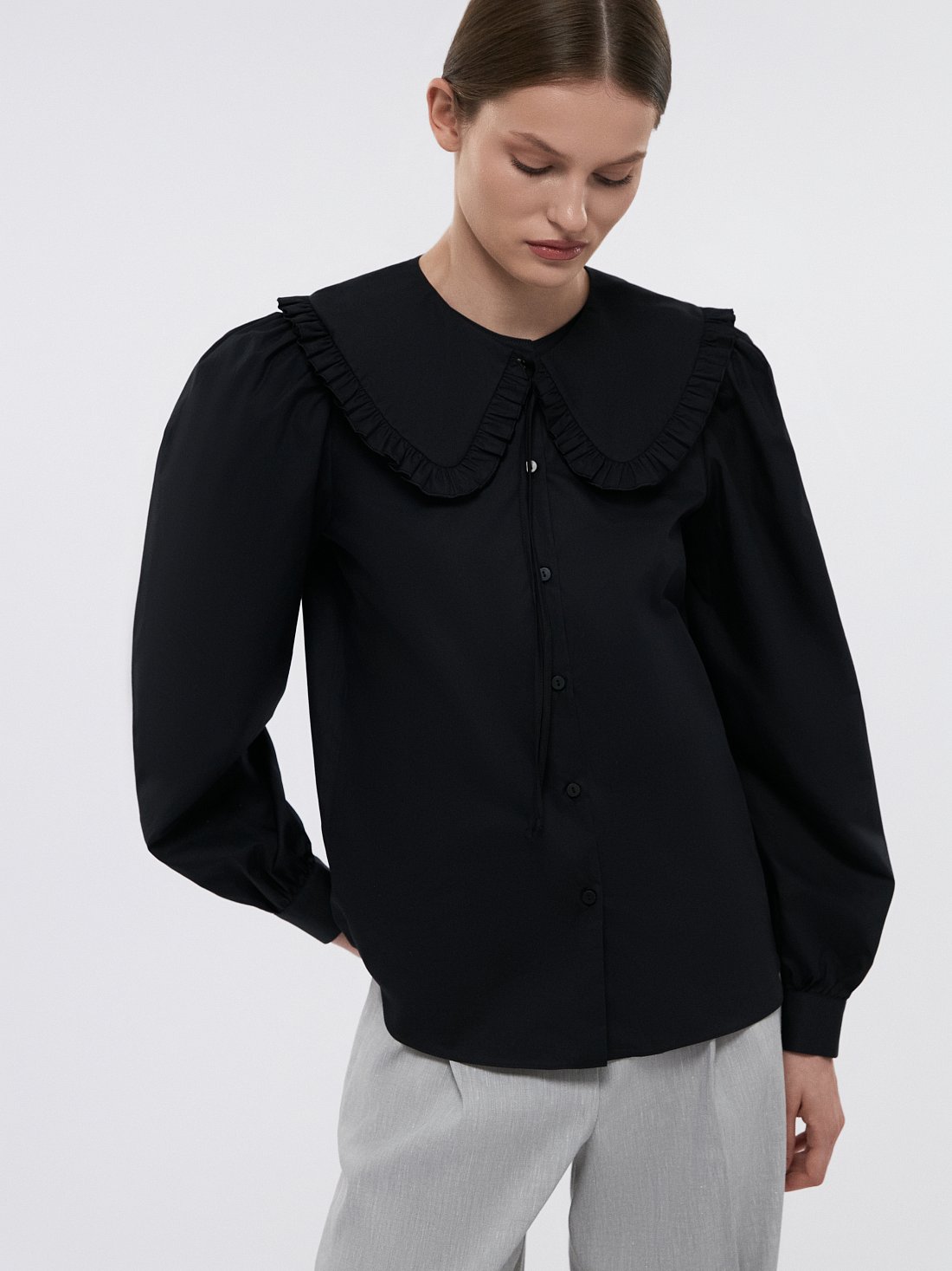 Блуза со съемным воротником: фото №1