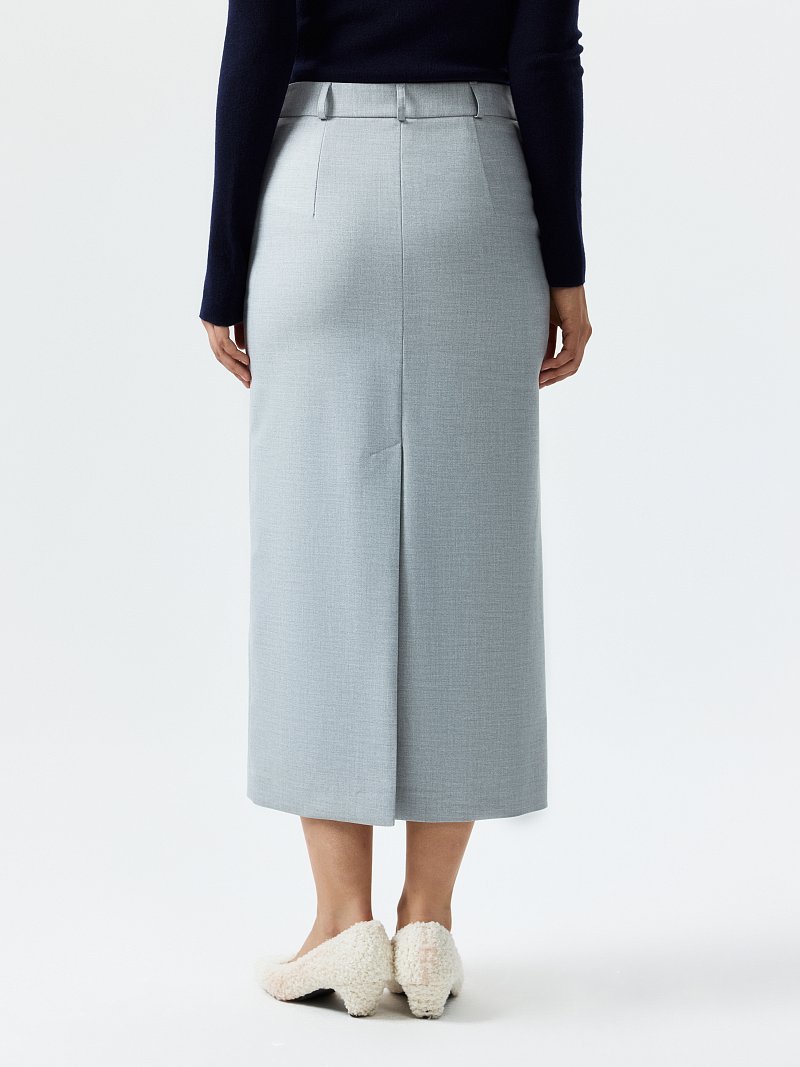 Юбка-макси прямого кроя