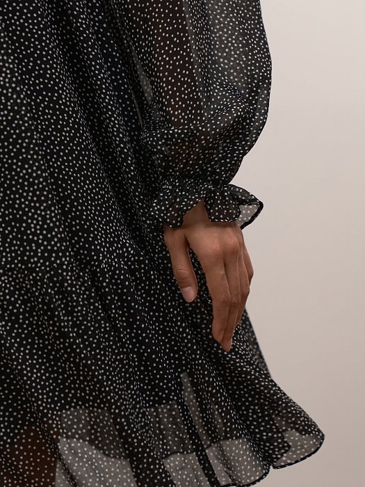 Платье из шифона с принтом: фото №7