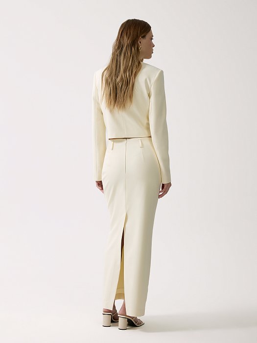 Юбка-макси из костюмной ткани: фото №8