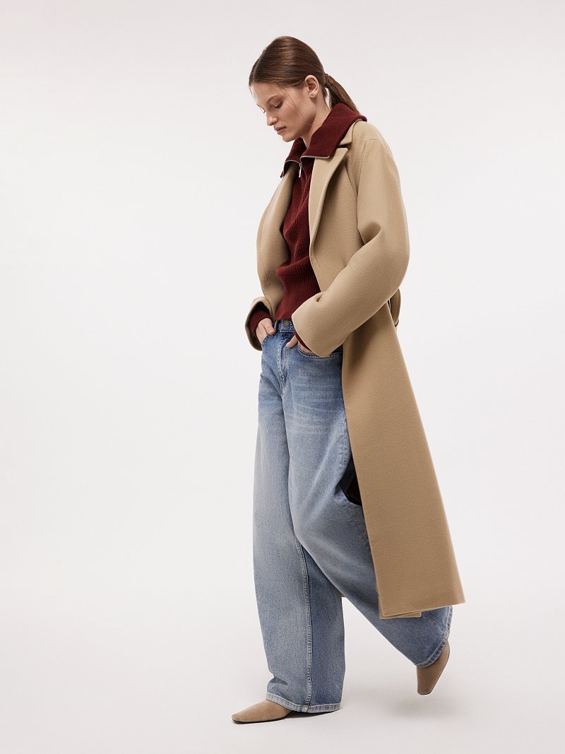 Пальто-халат из шерсти