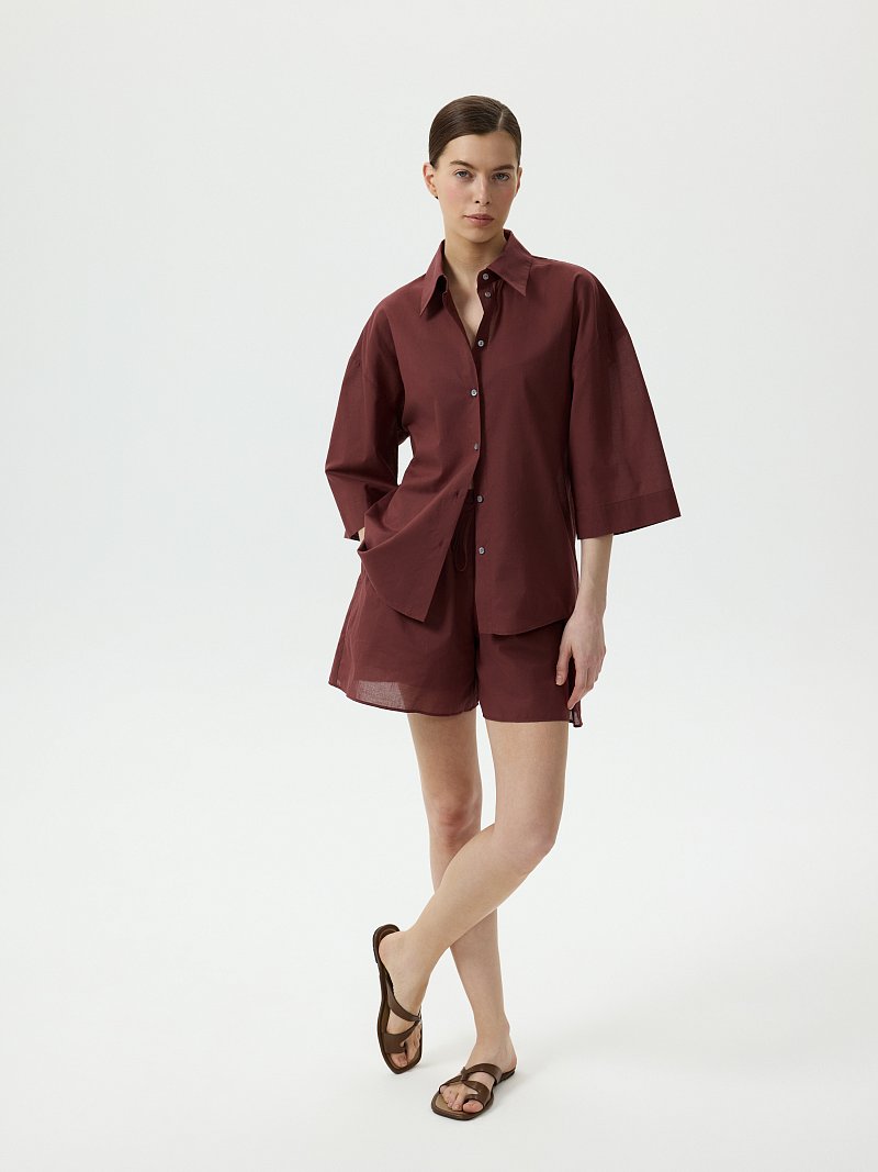 Свободные шорты из хлопка