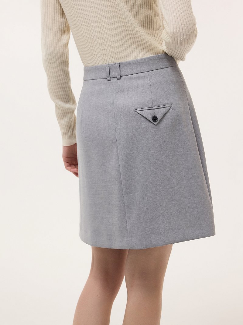 Юбка-трапеция со складками