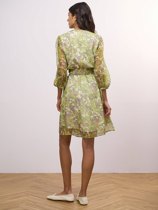 Шифоновое платье на запахе: фото №6