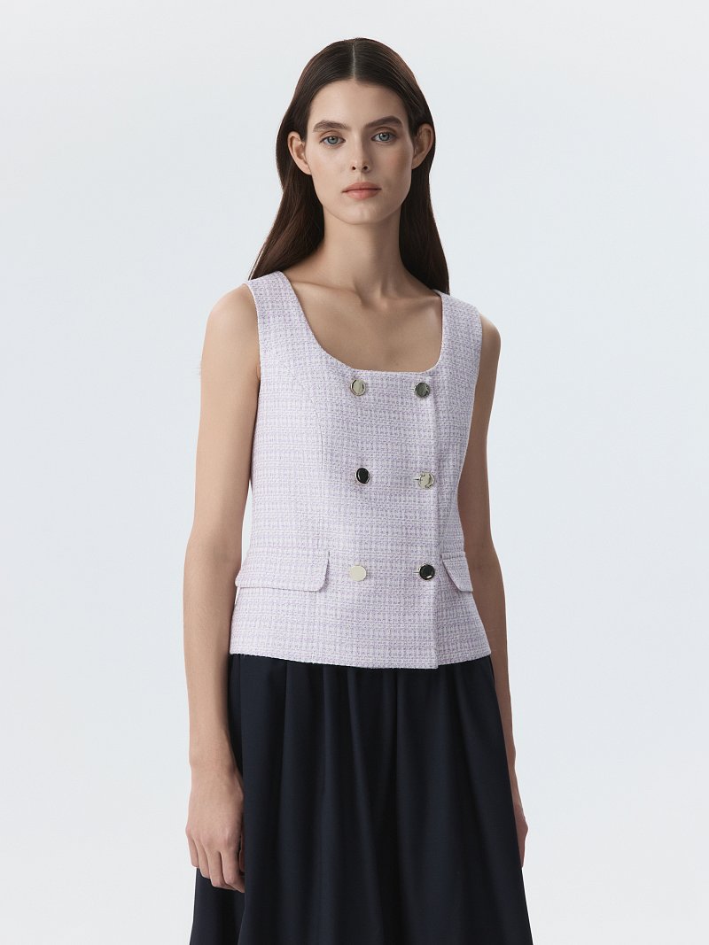 Жилет из твида