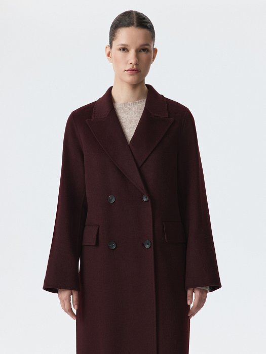 Длинное пальто с шерстью (Р158): фото №5