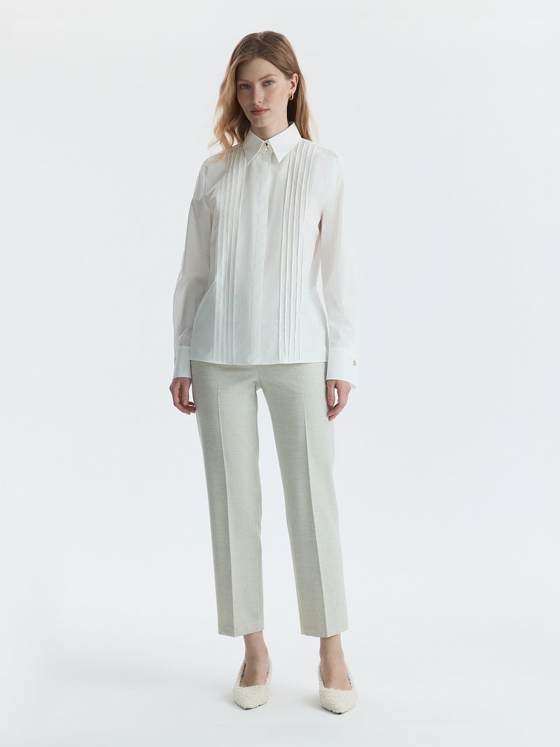 Хлопковая блуза с рельефами (Р158)