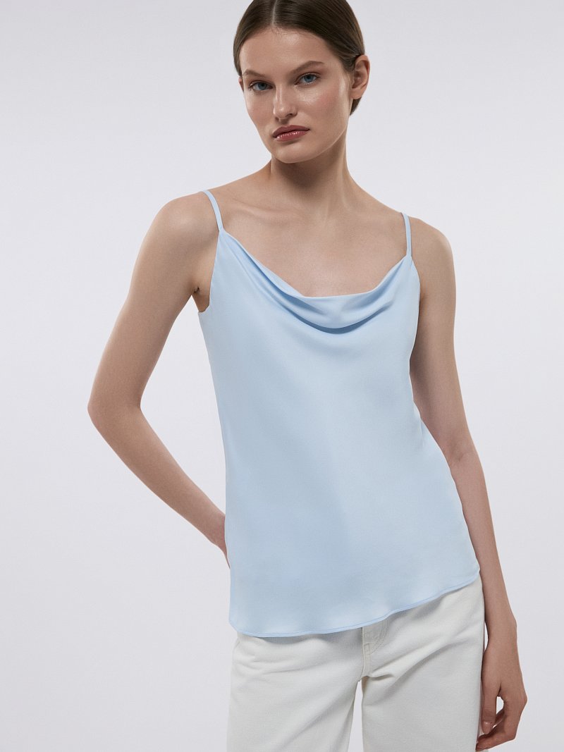 Топ из атласной вискозы