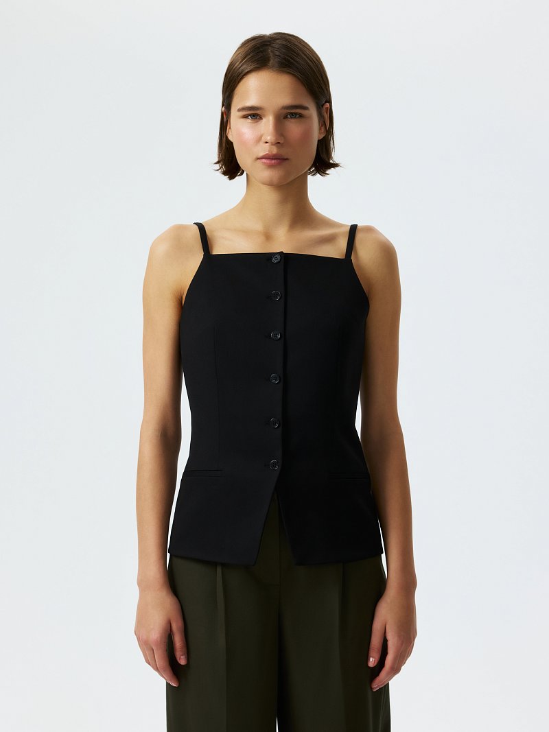 Жилет с квадратным вырезом