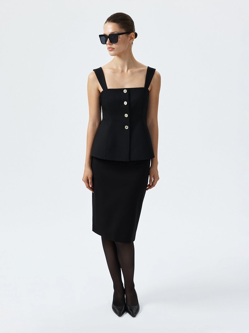 Юбка-карандаш из вискозы