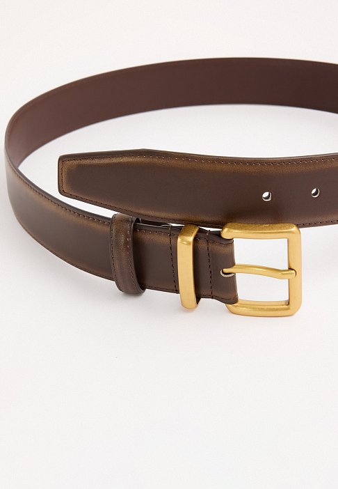 Ремень из гладкой натуральной кожи: фото №2