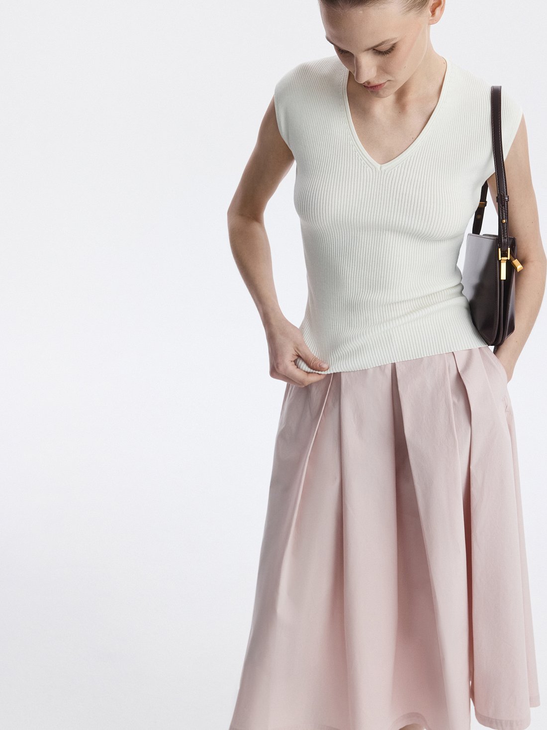 Юбка в складку из хлопка: фото №1