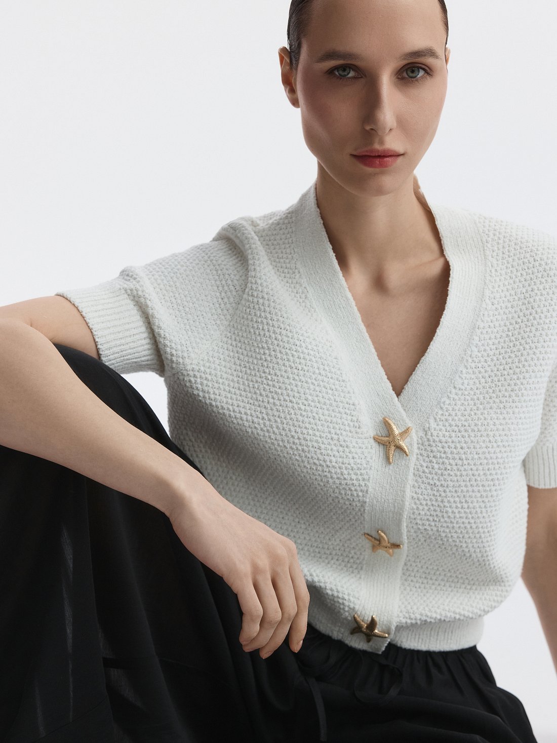 Кардиган с короткими рукавами: фото №1