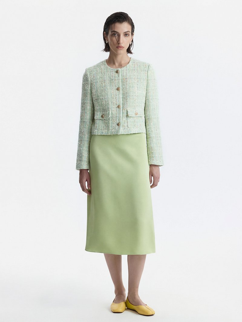 Укороченный жакет из букле