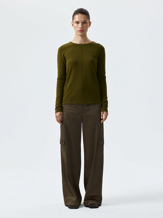 Лонгслив из вискозы и хлопка: фото №6