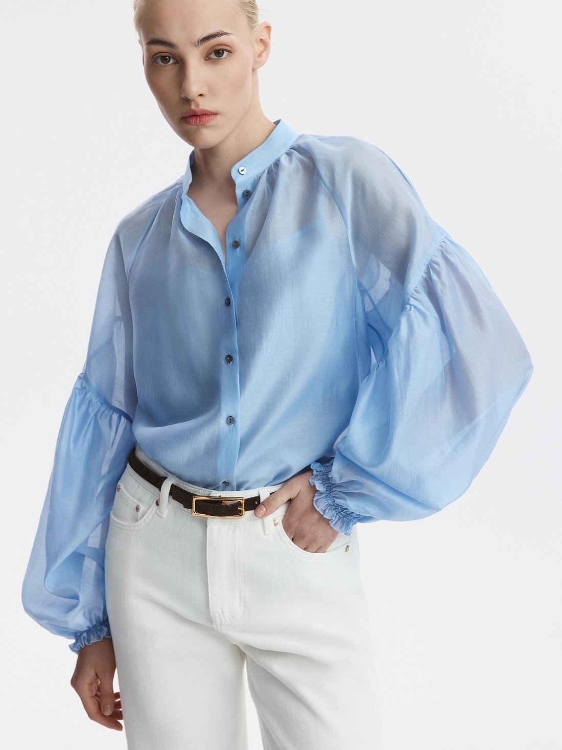 Свободная блуза из тенселя: фото №1