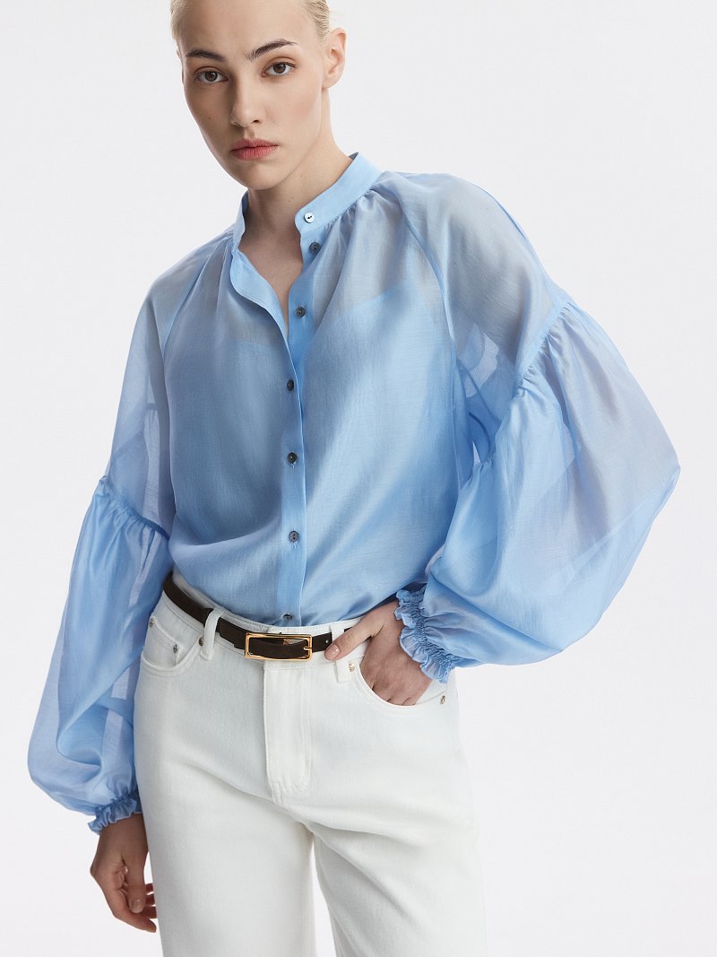 Свободная блуза из тенселя