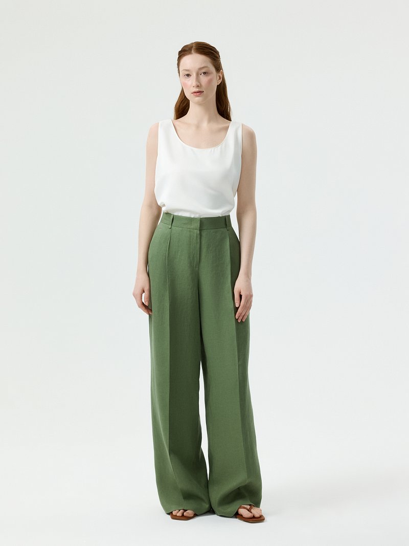 Брюки из 100% льна