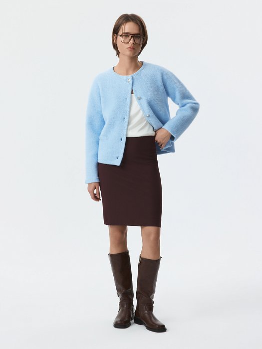 Прямая мини-юбка: фото №2