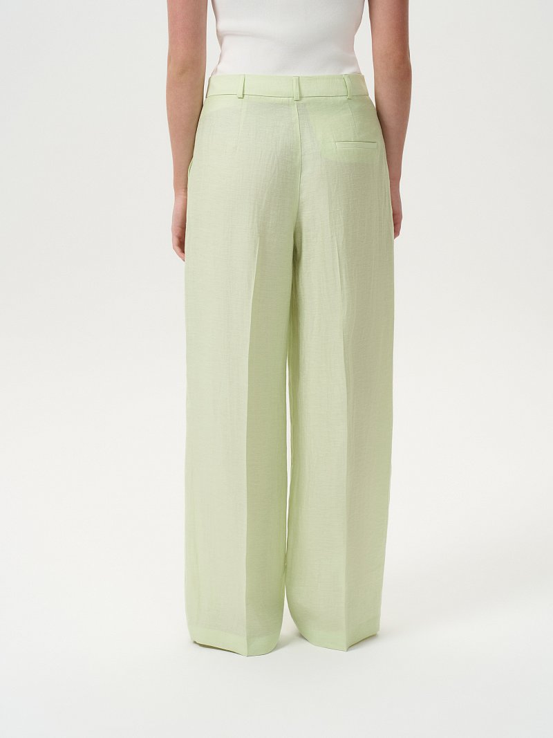 Брюки из конопляной ткани