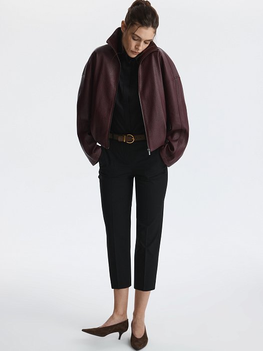 Куртка из экокожи на молнии: фото №7