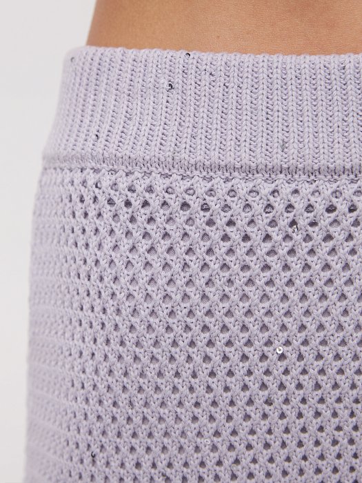 Вязаная юбка с пайетками: фото №6