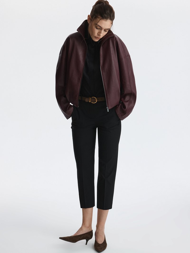 Куртка из экокожи на молнии