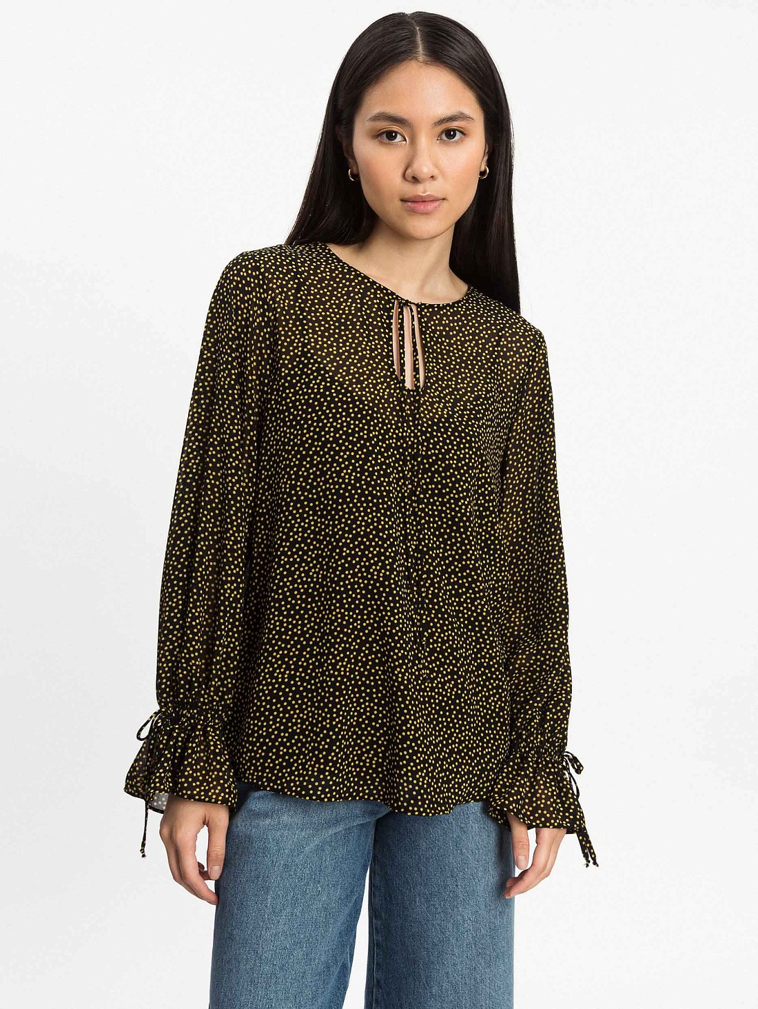 Свободная блуза из шифона: фото №1