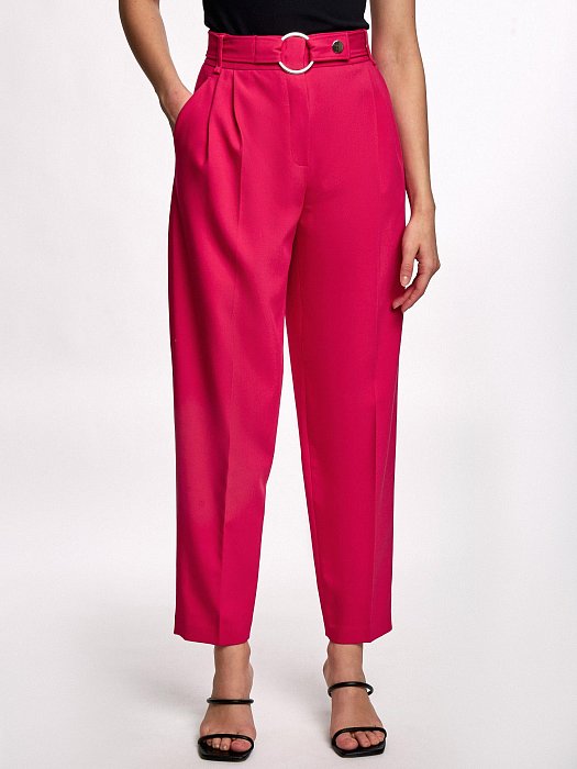 Брюки-бананы с поясом: фото №2