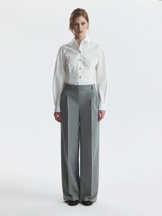 Широкие брюки из фланели: фото №2