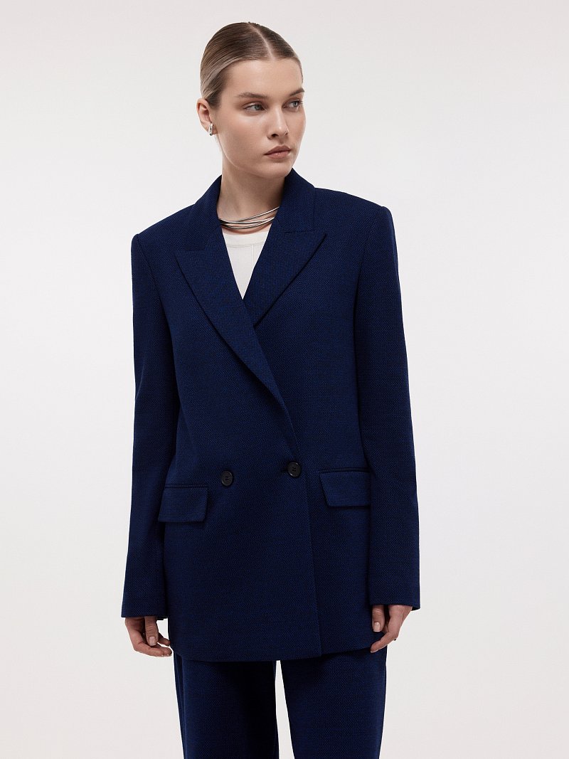 Жакет из трикотажа