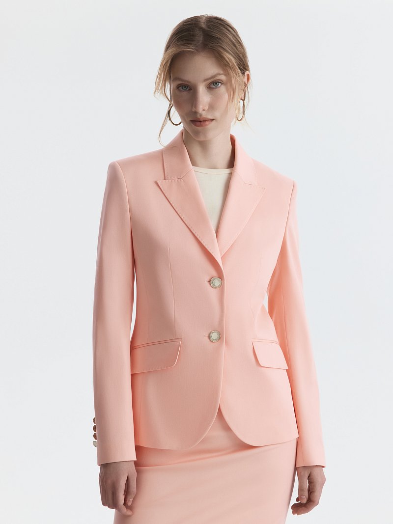 Приталенный жакет из хлопка